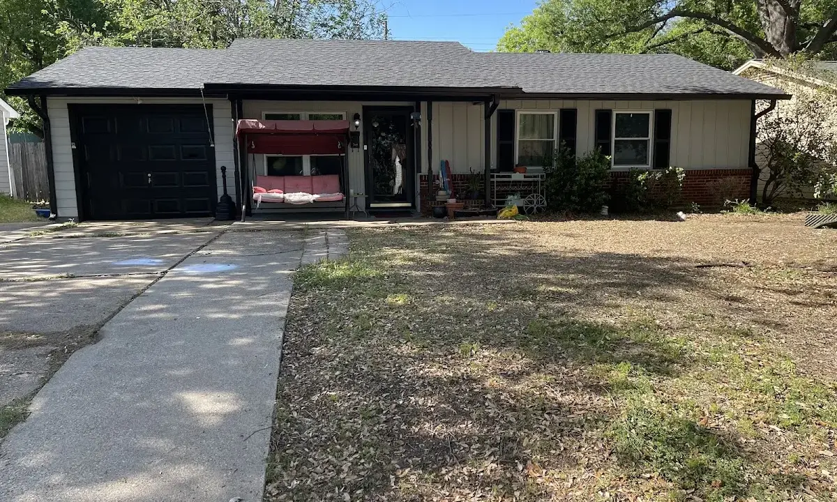 Roof Replacement crew at work on a residential roof in Americus